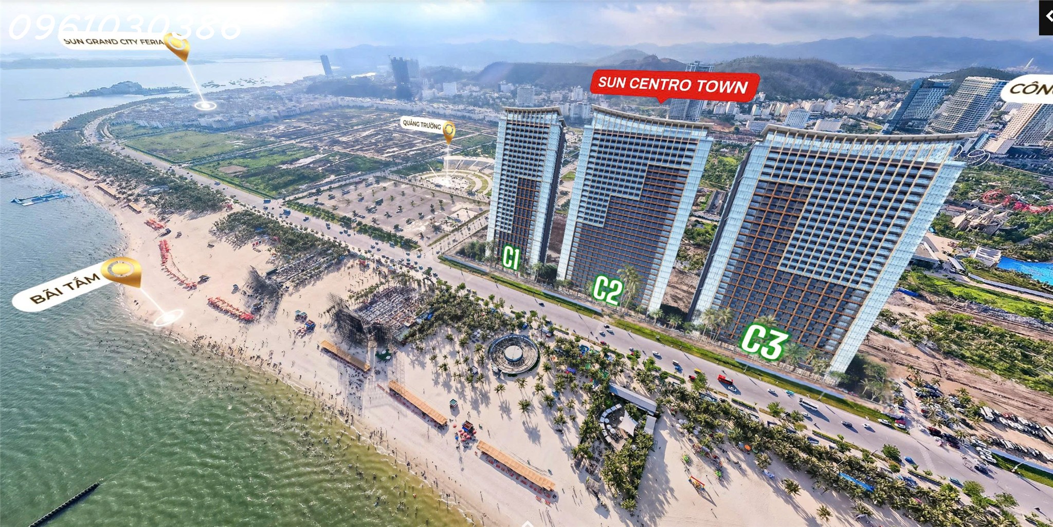 Bán gấp căn hộ 2PN view Vịnh Hạ Long, ngay sát mặt biển, bước qua đường là bãi tắm Bãi Cháy, 3,8 tỷ - Ảnh chính